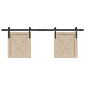 Kit de puerta corredera de armario acero carbono 152,5 cm von , DIY-Zubehör - Ref: Foro24-4009665, Preis: 37,34 €, Rabatt: %