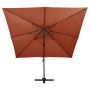 Ampelschirm mit doppeltem Terrakottadach 300x300 cm von vidaXL, Sonnenschirme - Ref: Foro24-312382, Preis: 268,02 €, Rabatt: %