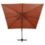 Ampelschirm mit doppeltem Terrakottadach 300x300 cm von vidaXL, Sonnenschirme - Ref: Foro24-312382, Preis: 262,18 €, Rabatt: %