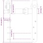 Kit de puerta corredera de armario acero carbono 152,5 cm von , DIY-Zubehör - Ref: Foro24-4009665, Preis: 37,34 €, Rabatt: %