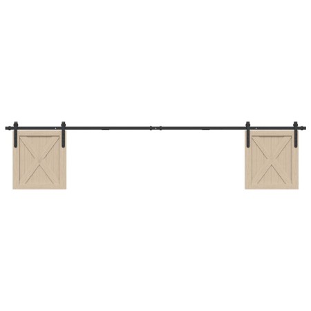 Kit de puerta corredera de armario acero carbono 244 cm | Foro24.es | Tu tienda online para hogar, jardín y más Foro24.es