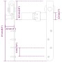Kit de puerta corredera de armario acero carbono 244 cm | Foro24.es | Tu tienda online para hogar, jardín y más Foro24.es