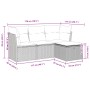 Juego de sofás jardín 4 pzas con cojines ratán sintético negro by , Garden sets - Ref: Foro24-3325252, Price: 245,91 €, Disco...