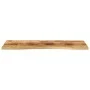 Tablero escritorio con curva madera mango rugosa 110x50x2,5 cm by , Desk accessories and products - Ref: Foro24-370180, Price...