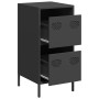 Aparador de acero laminado en frío negro 35x39x73,5 cm de , Aparadores - Ref: Foro24-851394, Precio: 62,27 €, Descuento: %