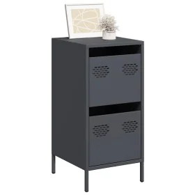 Aparador de acero laminado en frío antracita 35x39x73,5 cm by , Sideboards - Ref: Foro24-851396, Price: 87,36 €, Discount: %