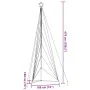 Luces para árbol de Navidad 861 LEDs de colores 478 cm by , Christmas trees - Ref: Foro24-4016427, Price: 61,84 €, Discount: %