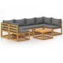 Gartenmöbel 7 Stück Kissen aus massivem Akazienholz von vidaXL, Gartensets - Ref: Foro24-3057622, Preis: 706,52 €, Rabatt: %