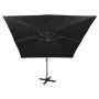 Cantilever umbrella with pole and black LED lights 300 cm by vidaXL, Umbrellas - Ref: Foro24-312348, Price: 292,86 €, Discoun...