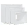 Mesas apilables 3 piezas madera contrachapada blanco by , Side tables - Ref: Foro24-808576, Price: 55,62 €, Discount: %