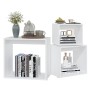 Mesas apilables 3 piezas madera contrachapada blanco by , Side tables - Ref: Foro24-808576, Price: 56,43 €, Discount: %