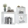 Mesas apilables 3 piezas madera contrachapada blanco by , Side tables - Ref: Foro24-808576, Price: 55,62 €, Discount: %