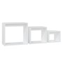Mesas apilables 3 piezas madera contrachapada blanco by , Side tables - Ref: Foro24-808576, Price: 56,43 €, Discount: %