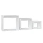 Mesas apilables 3 piezas madera contrachapada blanco by , Side tables - Ref: Foro24-808576, Price: 55,62 €, Discount: %