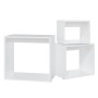 Mesas apilables 3 piezas madera contrachapada blanco by , Side tables - Ref: Foro24-808576, Price: 56,43 €, Discount: %