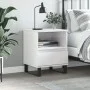 Mesita de noche madera contrachapada blanco brillo 40x35x50 cm de , Mesitas de noche - Ref: Foro24-830640, Precio: 57,18 €, D...