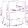 Mesita de noche madera contrachapada blanco brillo 40x35x50 cm de , Mesitas de noche - Ref: Foro24-830640, Precio: 57,18 €, D...