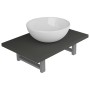 Conjunto de muebles de baño 2 piezas cerámica gris by , Bathroom furniture - Ref: Foro24-279332, Price: 80,77 €, Discount: %