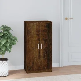 Mueble zapatero madera contrachapada roble ahumado 55x35x108 cm by , Shoe racks and shoe organizers - Ref: Foro24-342668, Pri...