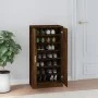 Mueble zapatero madera contrachapada roble ahumado 55x35x108 cm by , Shoe racks and shoe organizers - Ref: Foro24-342668, Pri...