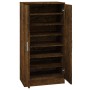 Mueble zapatero madera contrachapada roble ahumado 55x35x108 cm de , Zapateros y organizadores de calzado - Ref: Foro24-34266...