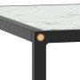 Black coffee table with white marble glass 60x60x35 cm by vidaXL, Coffee table - Ref: Foro24-322873, Price: 60,37 €, Discount: %