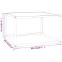Black coffee table with white marble glass 60x60x35 cm by vidaXL, Coffee table - Ref: Foro24-322873, Price: 60,37 €, Discount: %