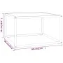 Schwarzer Couchtisch mit weißem Marmorglas 60x60x35 cm von vidaXL, Couchtisch - Ref: Foro24-322873, Preis: 59,29 €, Rabatt: %