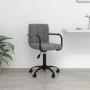 Silla de oficina giratoria de terciopelo gris oscuro de , Sillas de oficina - Ref: Foro24-334711, Precio: 76,54 €, Descuento: %