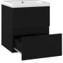Mueble con lavabo negro madera contrachapada von , Badezimmerwaschtische - Ref: Foro24-3071532, Preis: 127,16 €, Rabatt: %