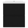 Mueble con lavabo negro madera contrachapada von , Badezimmerwaschtische - Ref: Foro24-3071532, Preis: 126,65 €, Rabatt: %
