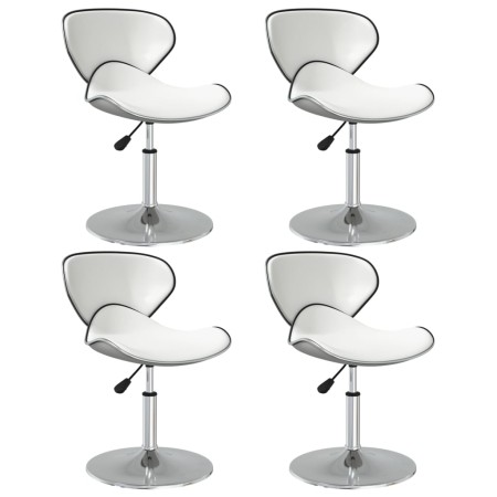 Sillas de comedor 4 unidades cuero sintético blanco by , dining chairs - Ref: Foro24-3088575, Price: 235,78 €, Discount: %