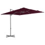 Sombrilla jardín voladiza palo de acero burdeos 250x250 cm by vidaXL, Umbrellas - Ref: Foro24-312308, Price: 95,46 €, Discoun...