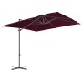 Sombrilla jardín voladiza palo de acero burdeos 250x250 cm by vidaXL, Umbrellas - Ref: Foro24-312308, Price: 95,46 €, Discoun...