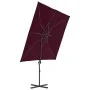 Garten-Sonnenschirm mit ausladendem Stahlmast in Bordeaux, 250x250 cm. von vidaXL, Sonnenschirme - Ref: Foro24-312308, Preis:...