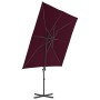 Sombrilla jardín voladiza palo de acero burdeos 250x250 cm by vidaXL, Umbrellas - Ref: Foro24-312308, Price: 95,46 €, Discoun...