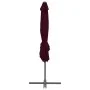 Sombrilla jardín voladiza palo de acero burdeos 250x250 cm de vidaXL, Sombrillas - Ref: Foro24-312308, Precio: 94,27 €, Descu...