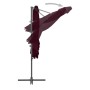 Sombrilla jardín voladiza palo de acero burdeos 250x250 cm by vidaXL, Umbrellas - Ref: Foro24-312308, Price: 95,46 €, Discoun...