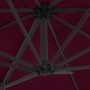 Sombrilla jardín voladiza palo de acero burdeos 250x250 cm by vidaXL, Umbrellas - Ref: Foro24-312308, Price: 95,46 €, Discoun...