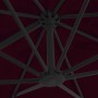 Cantilever parasol with burgundy red aluminum pole 300x300cm by vidaXL, Umbrellas - Ref: Foro24-312314, Price: 211,39 €, Disc...