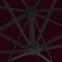 Sombrilla voladiza con poste de aluminio rojo burdeos 300x300cm de vidaXL, Sombrillas - Ref: Foro24-312314, Precio: 127,56 €,...