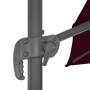 Cantilever parasol with burgundy red aluminum pole 300x300cm by vidaXL, Umbrellas - Ref: Foro24-312314, Price: 211,39 €, Disc...