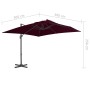 Ampelschirm mit burgunderrotem Aluminiummast 300x300cm von vidaXL, Sonnenschirme - Ref: Foro24-312314, Preis: 129,05 €, Rabat...