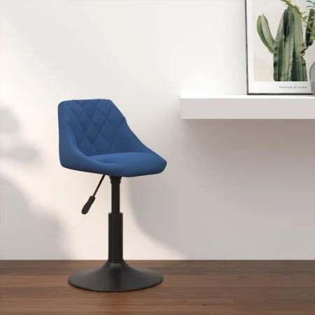 Taburete de cocina de terciopelo azul by , Kitchen stools - Ref: Foro24-335320, Price: 64,32 €, Discount: %