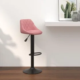 Taburete de cocina de terciopelo rosa by , Kitchen stools - Ref: Foro24-335343, Price: 70,43 €, Discount: %