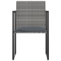 Garden dining set 7 pieces with gray synthetic rattan cushions by vidaXL, Garden sets - Ref: Foro24-313118, Price: 455,40 €, ...