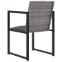 Garden dining set 7 pieces with gray synthetic rattan cushions by vidaXL, Garden sets - Ref: Foro24-313118, Price: 520,11 €, ...