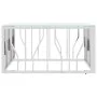Mesa de centro acero inoxidable y vidrio plateado 80x80x40 cm de , Mesas de centro - Ref: Foro24-350059, Precio: 194,05 €, De...