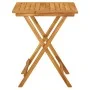 Mesa plegable de jardín de madera maciza de acacia 60x60x75 cm de vidaXL, Mesas de jardín - Ref: Foro24-313595, Precio: 66,72...
