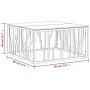 Mesa de centro acero inoxidable y vidrio plateado 80x80x40 cm de , Mesas de centro - Ref: Foro24-350059, Precio: 194,05 €, De...